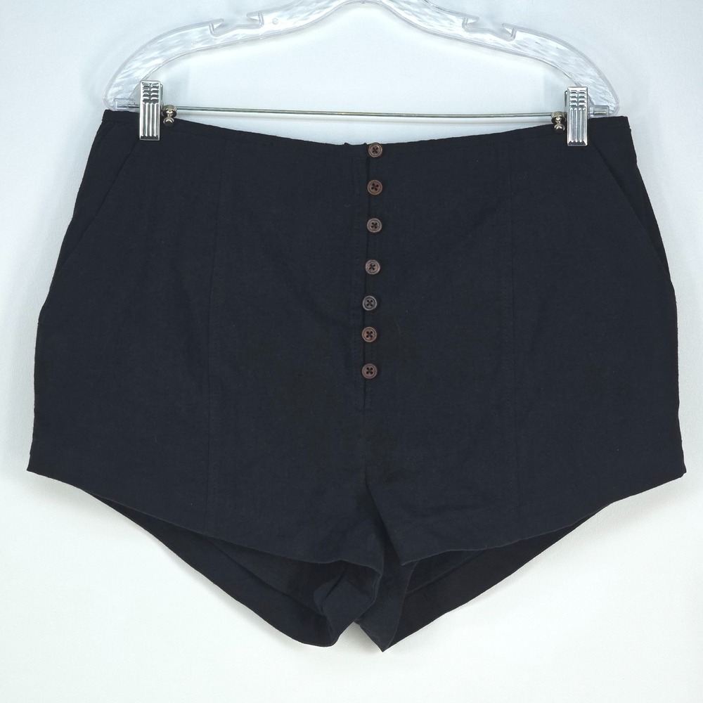 Free People Tabea Babydoll Tank & Shorts Set Womens XL Black Boho Preppy NEW NWT - Picture 4 of 16